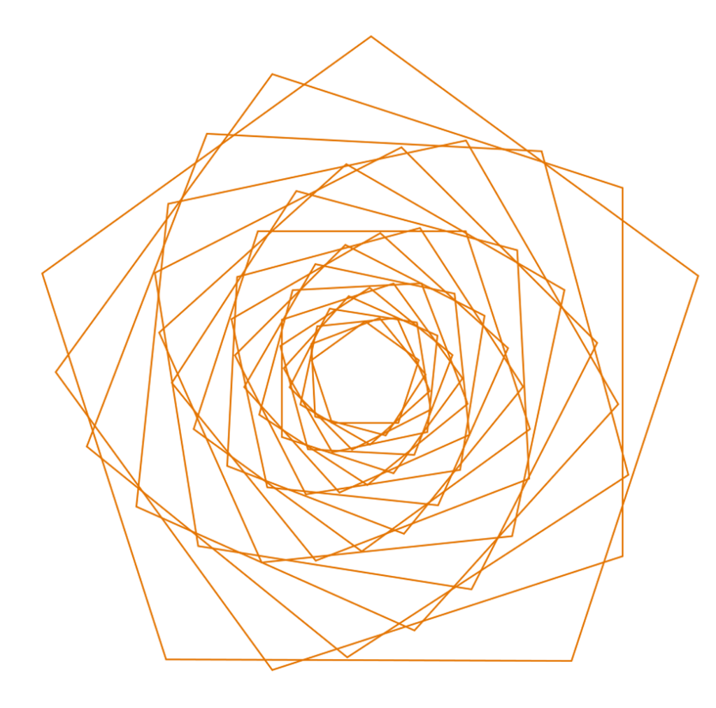 Fractal pentagon figure